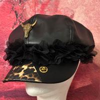 cappello Punk handmade leopardato