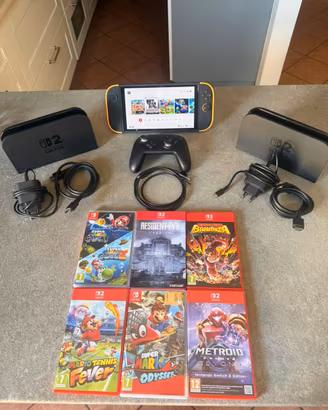 Nintendo switch 2, seconda dock, giochi, controlle