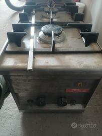 2 fuochi acciaio 