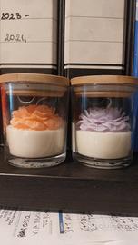 candela in cera di soia