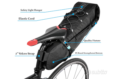 Borsa viaggio bici , bikepacking sottosella