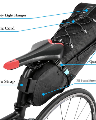 Borsa viaggio bici , bikepacking sottosella