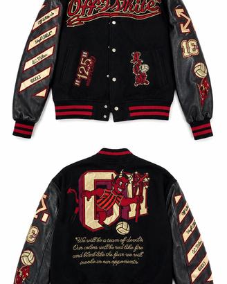 Off-White x AC Milan Varsity Jacket Nera