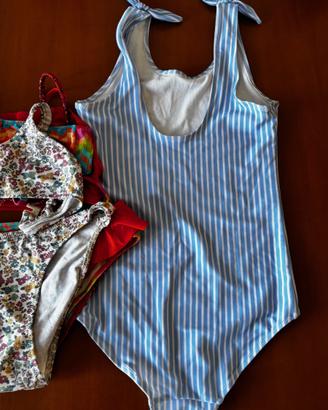 Lotto 5 costumi mare bambina 9-11 anni