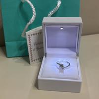 Anello solitario in argento 925