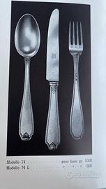 SERVIZIO POSATE ARGENTO 800