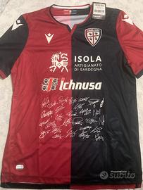 Maglia Cagliari calcio 2019/20 taglia L con firme