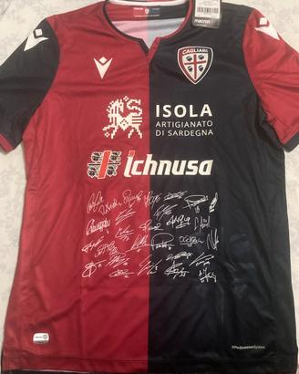 Maglia Cagliari calcio 2019/20 taglia L con firme