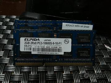 3 Memorie RAM ELPIDA 2GB