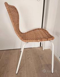 Sedia in rattan, Ikea Alvsta