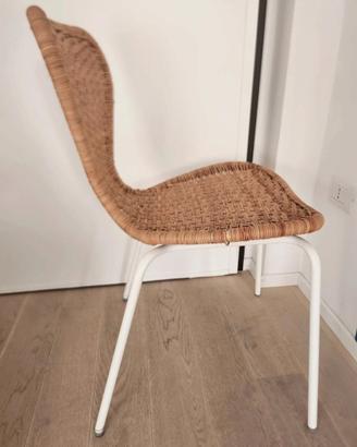 Sedia in rattan, Ikea Alvsta