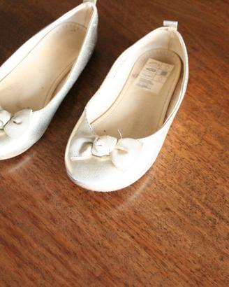 Scarpe Ballerine Oro e riflessi Argento Taglia 26