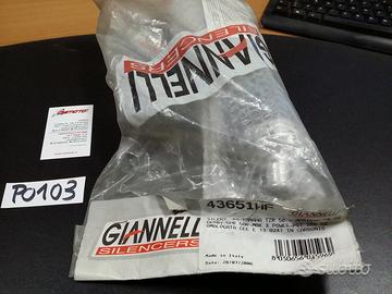 Silenziatore in carbonio moto 50cc