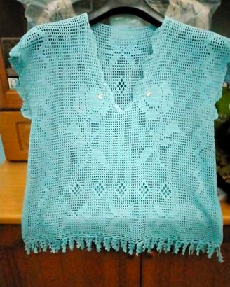 Top maglia in cotone