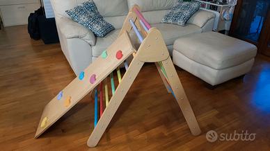 Triangolo Pikler + tavola scivolo/arrampicata
