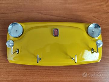 portachiavi da parete Fiat 500 Giallo corsa