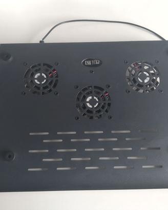 Base PC con ventole e 4 porte USB