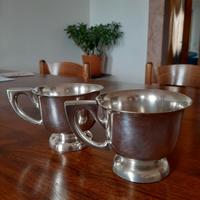 Vintage rare tazze argentate 