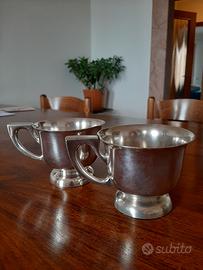 Vintage rare tazze argentate 