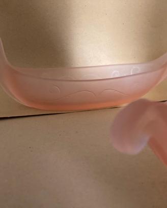 6 gondole in vetro rosa