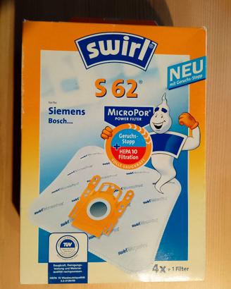 SWIRL S 62 Sacchetti per aspirapolvere