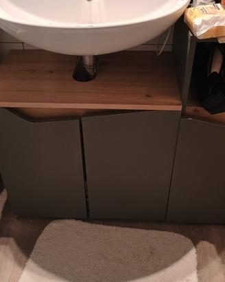 Set mobili bagno – verde / rovere