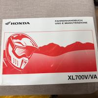 Manuale honda transalp XL 700