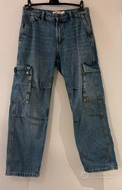 Jeans cargo denim Tg 38