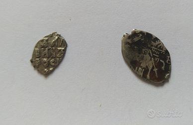 2 Antiche monete d'argento impero russo, 2 Zar