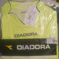 maglia sportiva arbitro calcio diadora nera gialla