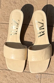 Sandalo Zara Donna Crema Originali