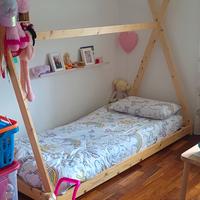letto Montessori legno rovere chiaro 