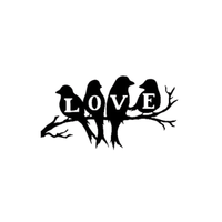 Decorazione da Parete Uccelli Love, Wall Art Coppi