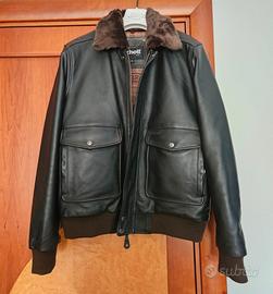 Giubbino vera pelle "Scott" marchio famoso