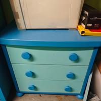 armadio comodino e lettino