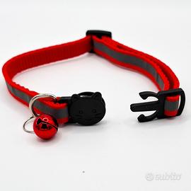 Collare gatto di sicurezza riflettente rosso