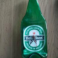 orologio a muro bottiglia birra Heineken 