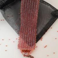 Bracciale Artigianale in Perline di vetro Rosse