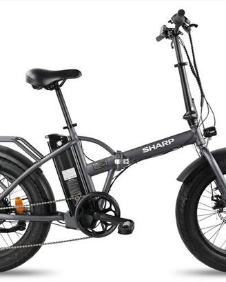 SHARP - FAT bike pieghevole BK-FD06-EN-Navy/Grey