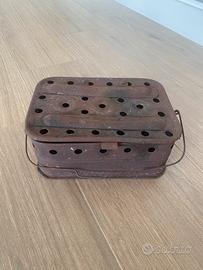 Antico scaldapiedi da carrozza