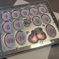 Cornice argento primo anno bambina