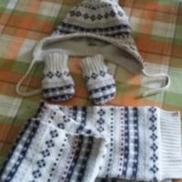 Completo cuffia sciarpa e guanti bimbo