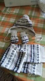 Completo cuffia sciarpa e guanti bimbo