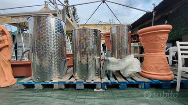 Fusto botte acciaio inox vino e olio