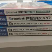 Raccolta di Pes dal 2017 al 2021 per PlayStation
