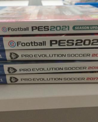 Raccolta di Pes dal 2017 al 2021 per PlayStation