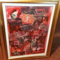 Quadro collage su tela, 50x70