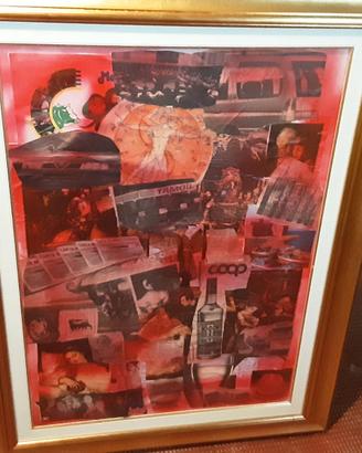 Quadro collage su tela, 50x70