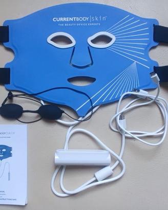 Maschera viso Currentbody led blu e rossi
