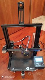 Stampante 3D Ender 3. Piatto in cristallo upgrade